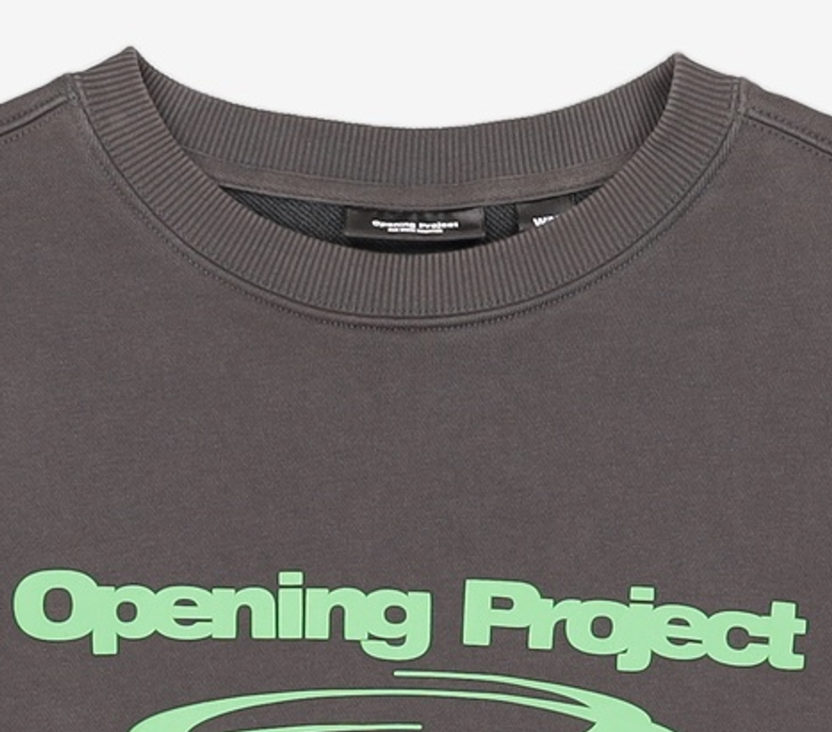 오프닝프로젝트(OPENING PROJECT) W Identity Sweatshirt - Charcoal