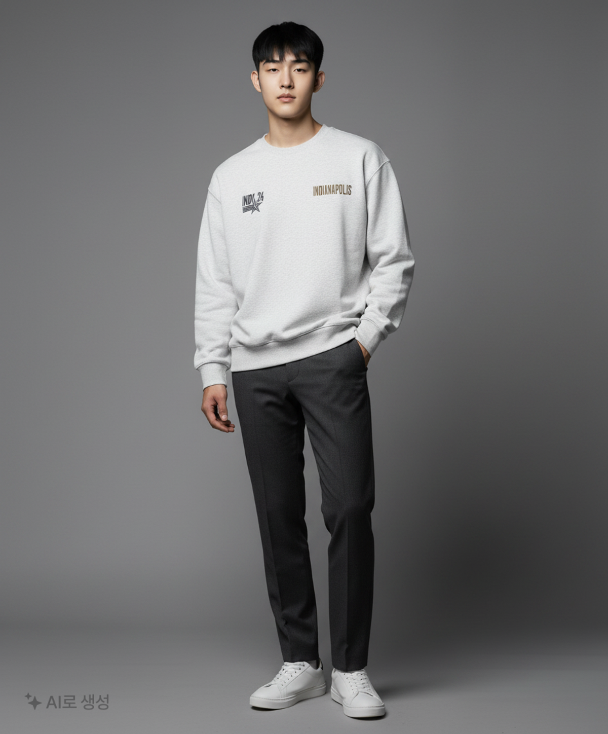 엔비에이(NBA) ALL STAR 맨투맨(N241TS141P) 멜란지 그레이 L