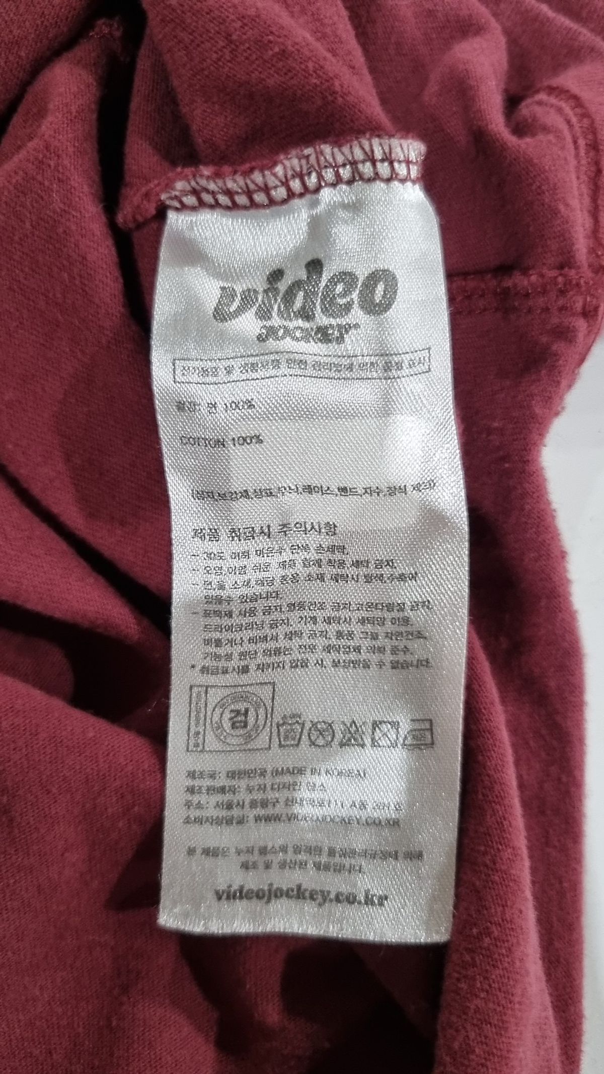 비디오자키(VIDEO JOCKEY) 반소매 티셔츠 S