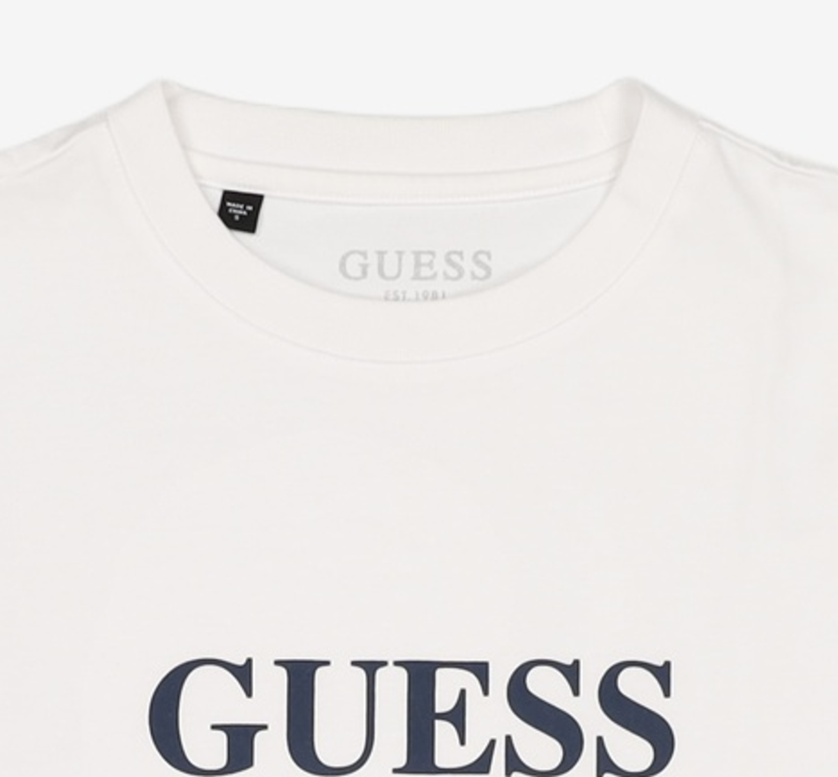 게스(GUESS) GUESS 레터링 반팔티 S