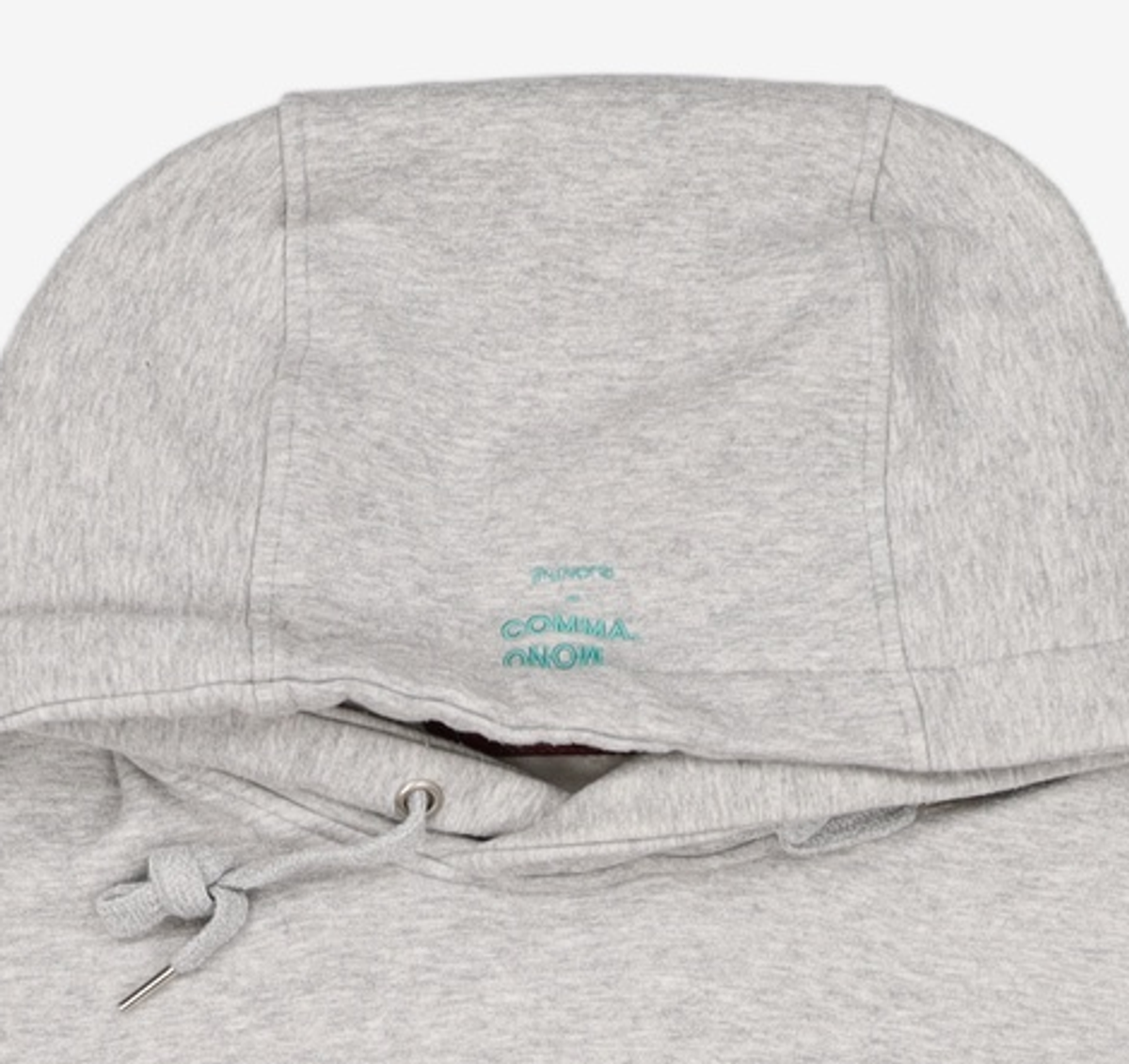 루오나인(RUONINE) 남녀공용 볼륨자수 오버핏 후드맨투맨 COHUDY_GREY(L) L