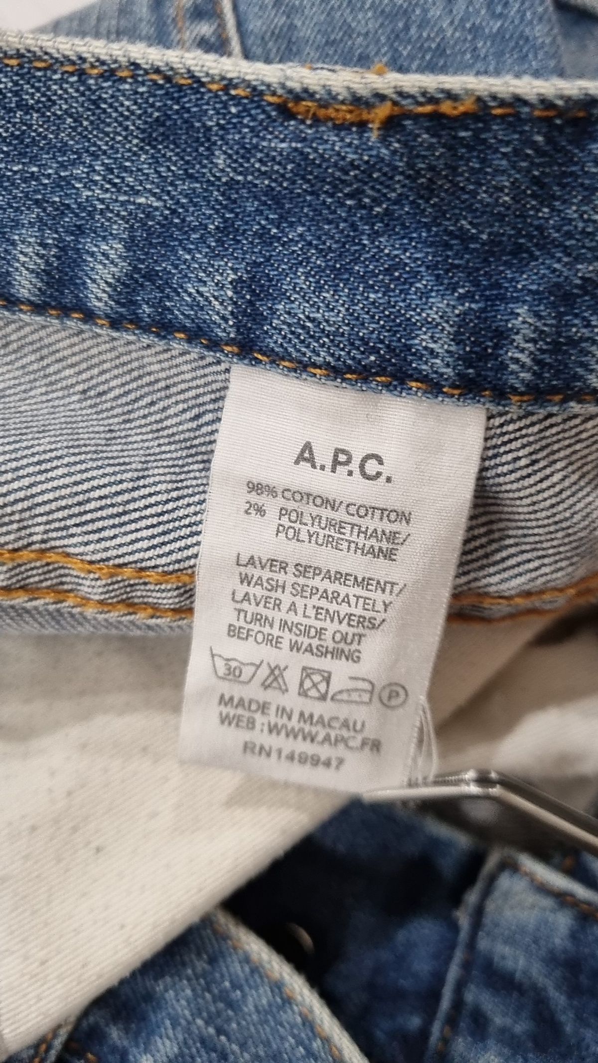 아페쎄(A.P.C.) 청/데님 팬츠 31
