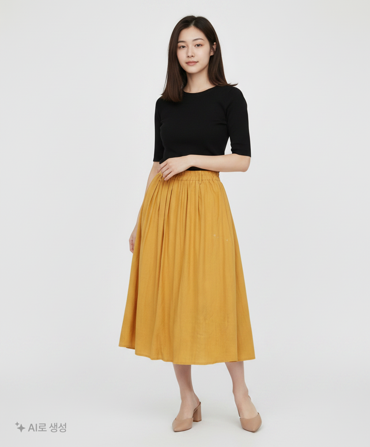 끄레아또레(CREATORE) 롱스커트