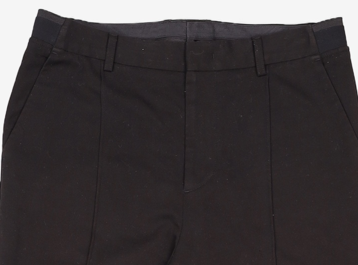 가먼트레이블(GARMENT LABLE) Banding Side Slit Slacks - Black L