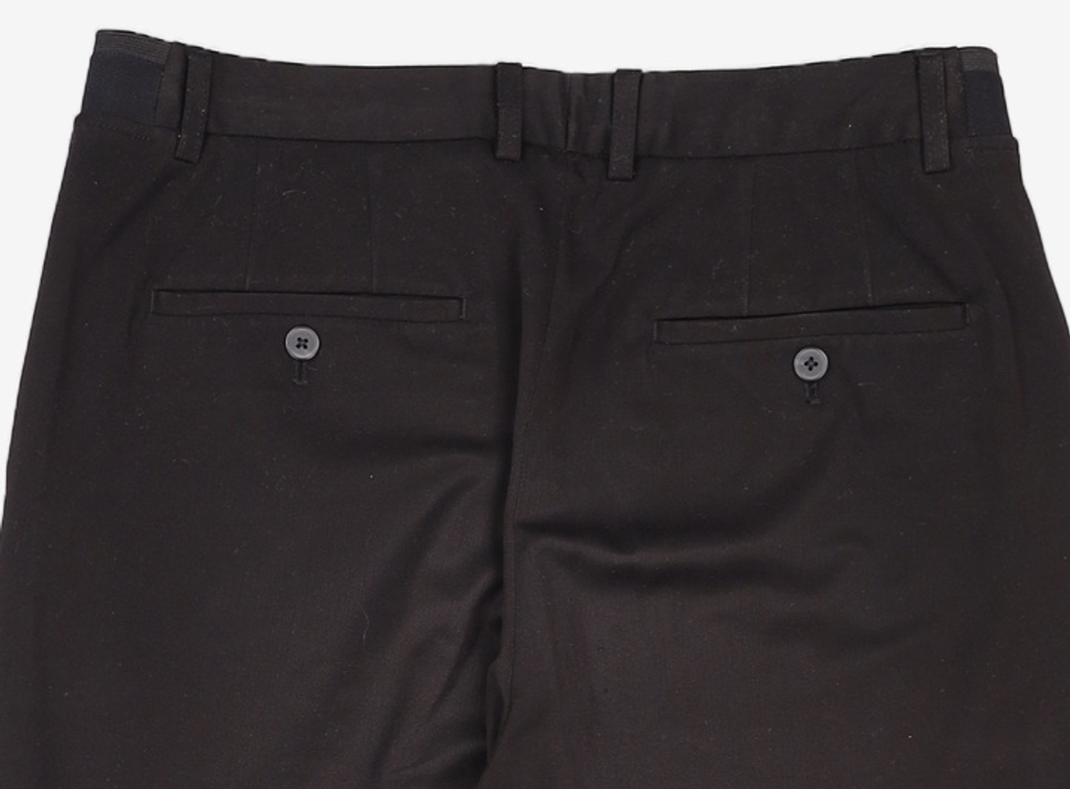 가먼트레이블(GARMENT LABLE) Banding Side Slit Slacks - Black L