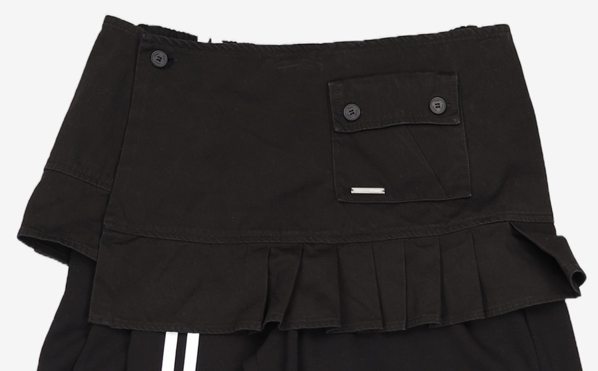 パンツ Miseki Seoul Track Pleats skirt pants USED] 미세키서울(MISEKI SEOUL) Track Pleats skirt pants SET BLACK