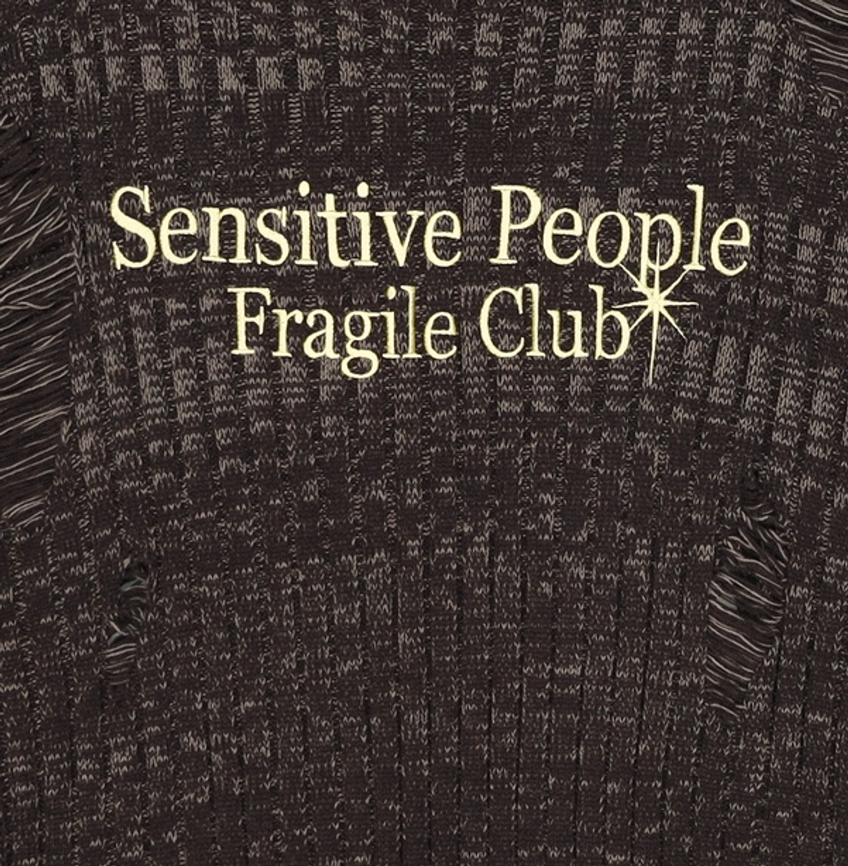 메인부스(MAINBOOTH) Fragile Club Damage Sweater(BLACK) M