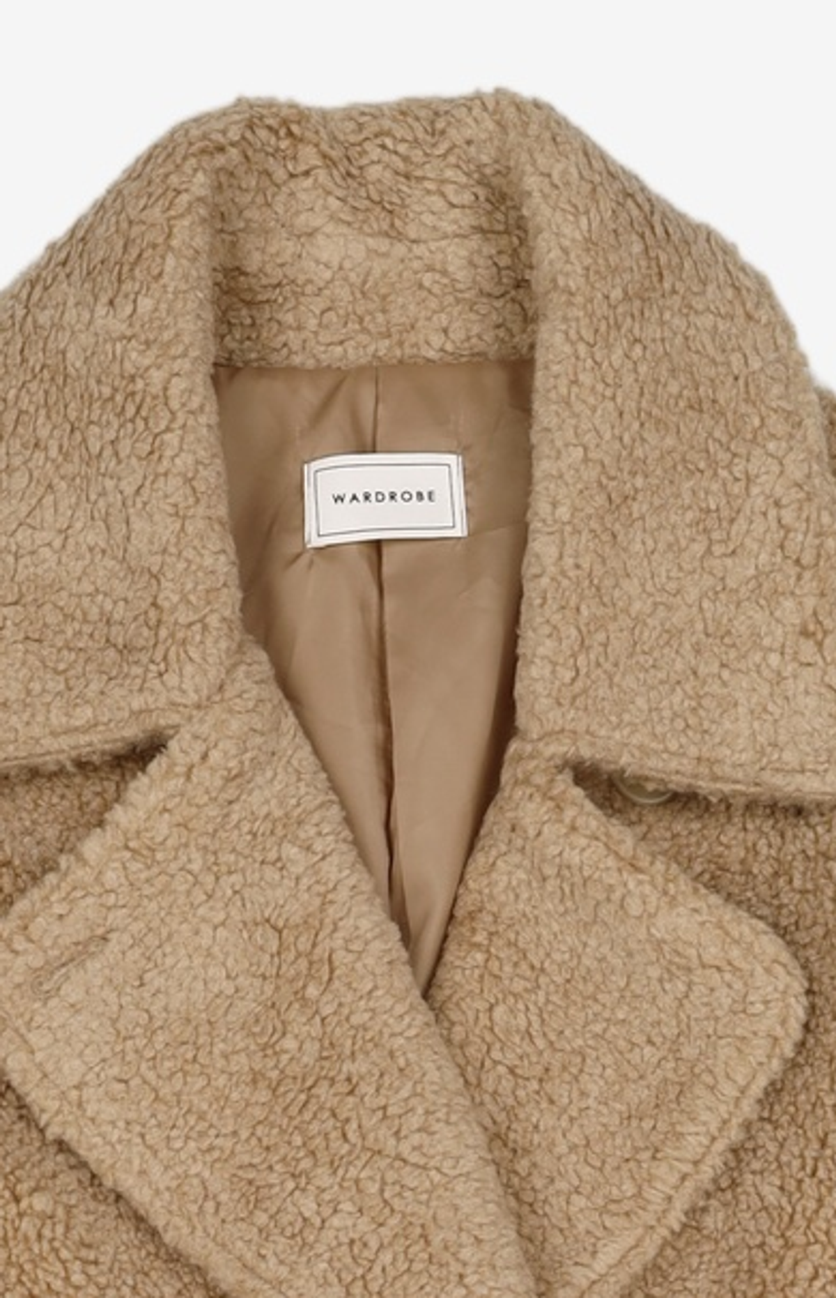 와드로브(WARDROBE) OVERFIT TEDDY BEAR COAT_BROWN FREE