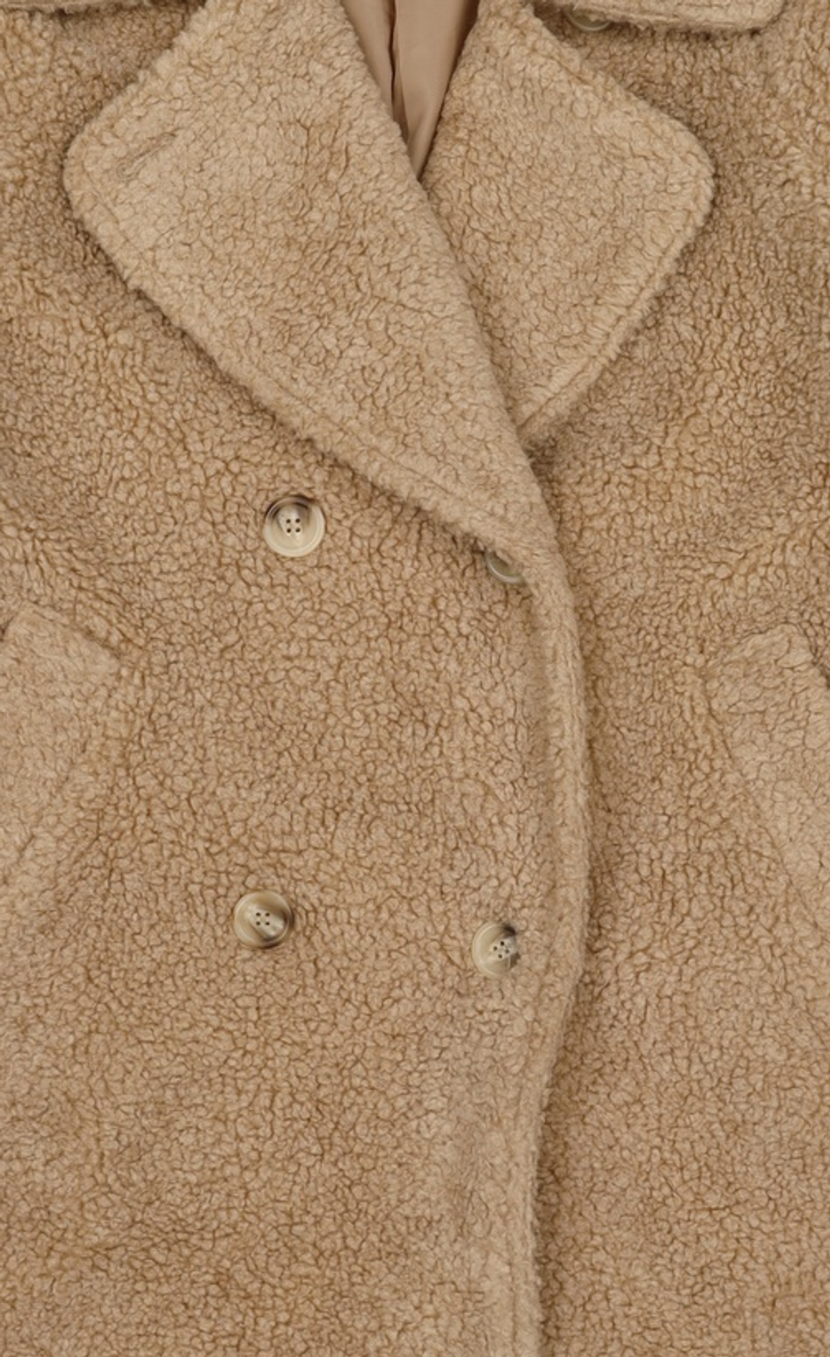 와드로브(WARDROBE) OVERFIT TEDDY BEAR COAT_BROWN FREE