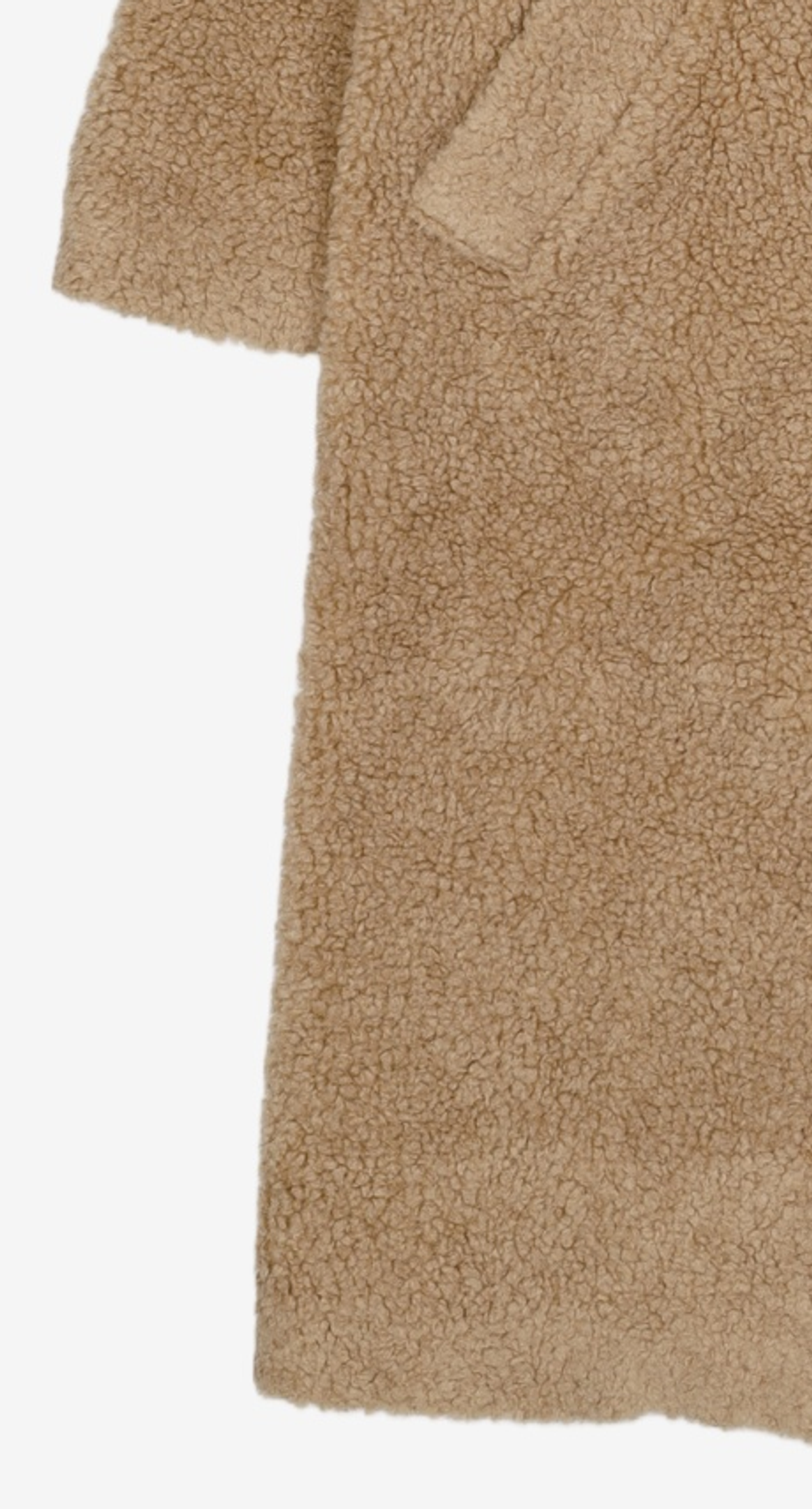 와드로브(WARDROBE) OVERFIT TEDDY BEAR COAT_BROWN FREE