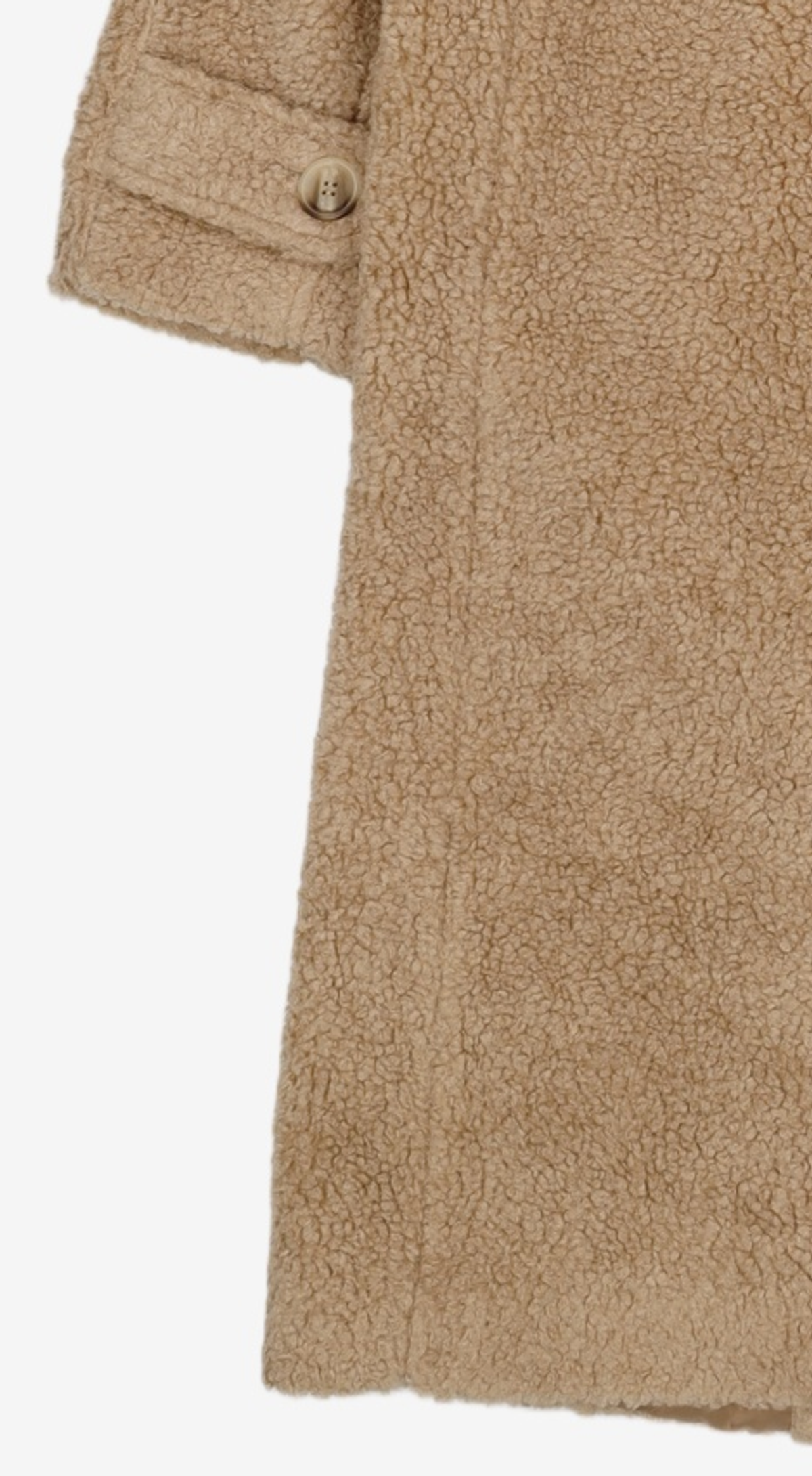 와드로브(WARDROBE) OVERFIT TEDDY BEAR COAT_BROWN FREE