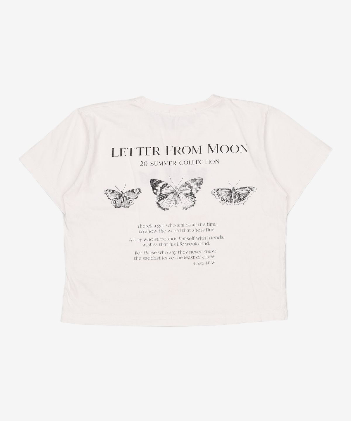 레터프롬문(LETTER FROM MOON) 반소매 티셔츠