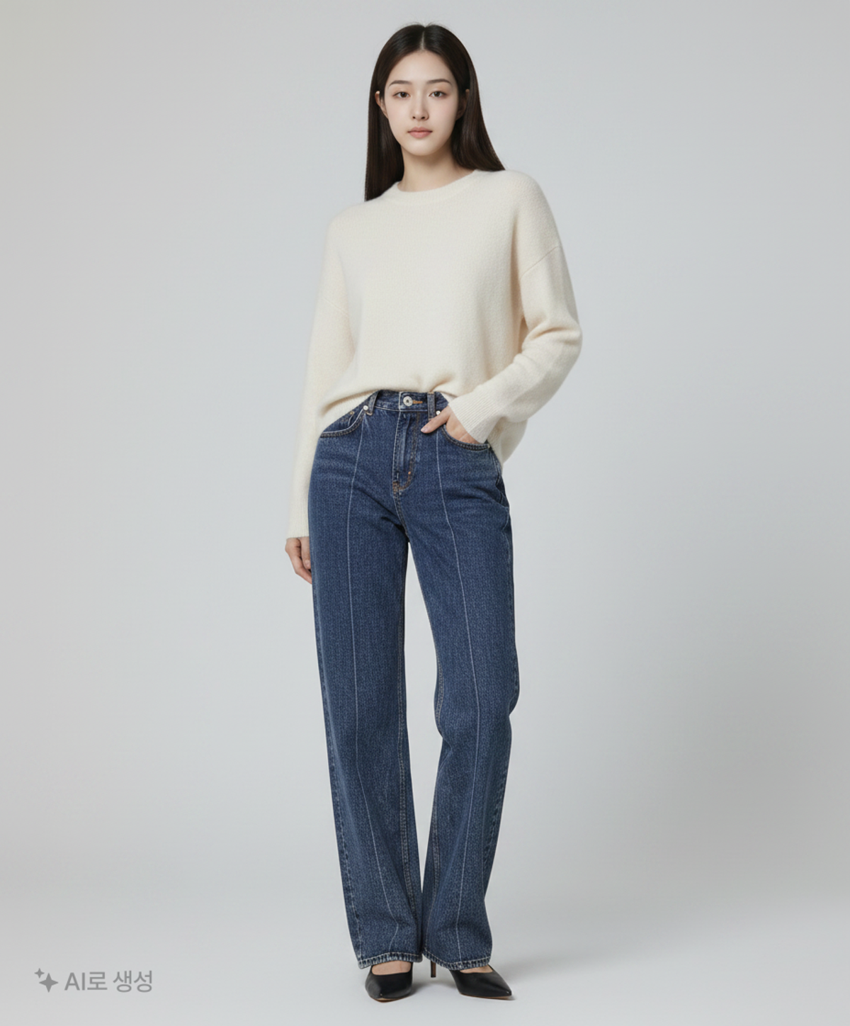 모드나인(MODNINE) 청/데님 팬츠 27
