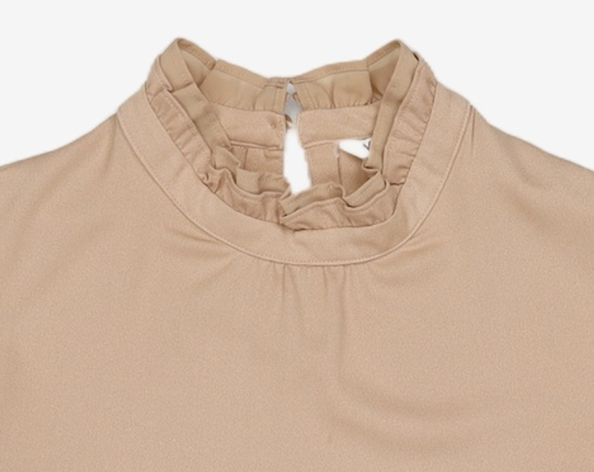 미쏘(MIXXO) 소매 플리츠 블라우스 MIWBL8V31A S