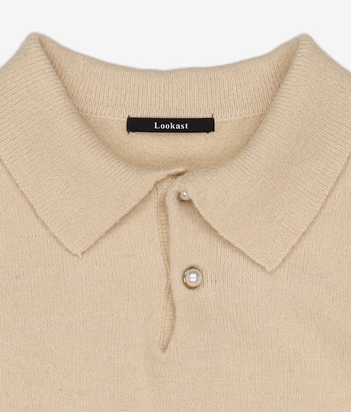 룩캐스트(LOOKAST) 아이보리 밸라 카라 니트 / IVORY BELLA COLLAR KNIT ONE