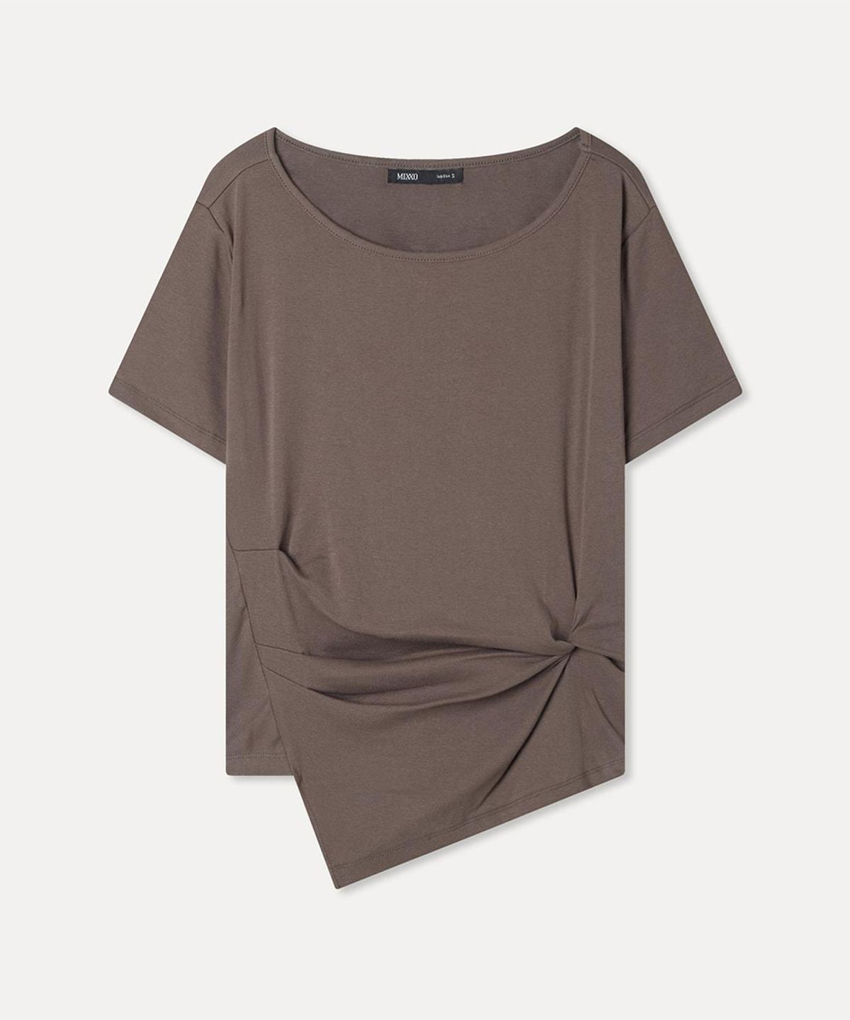 미쏘(MIXXO) 라운드넥 꼬임 티셔츠_MIWHWG91AA