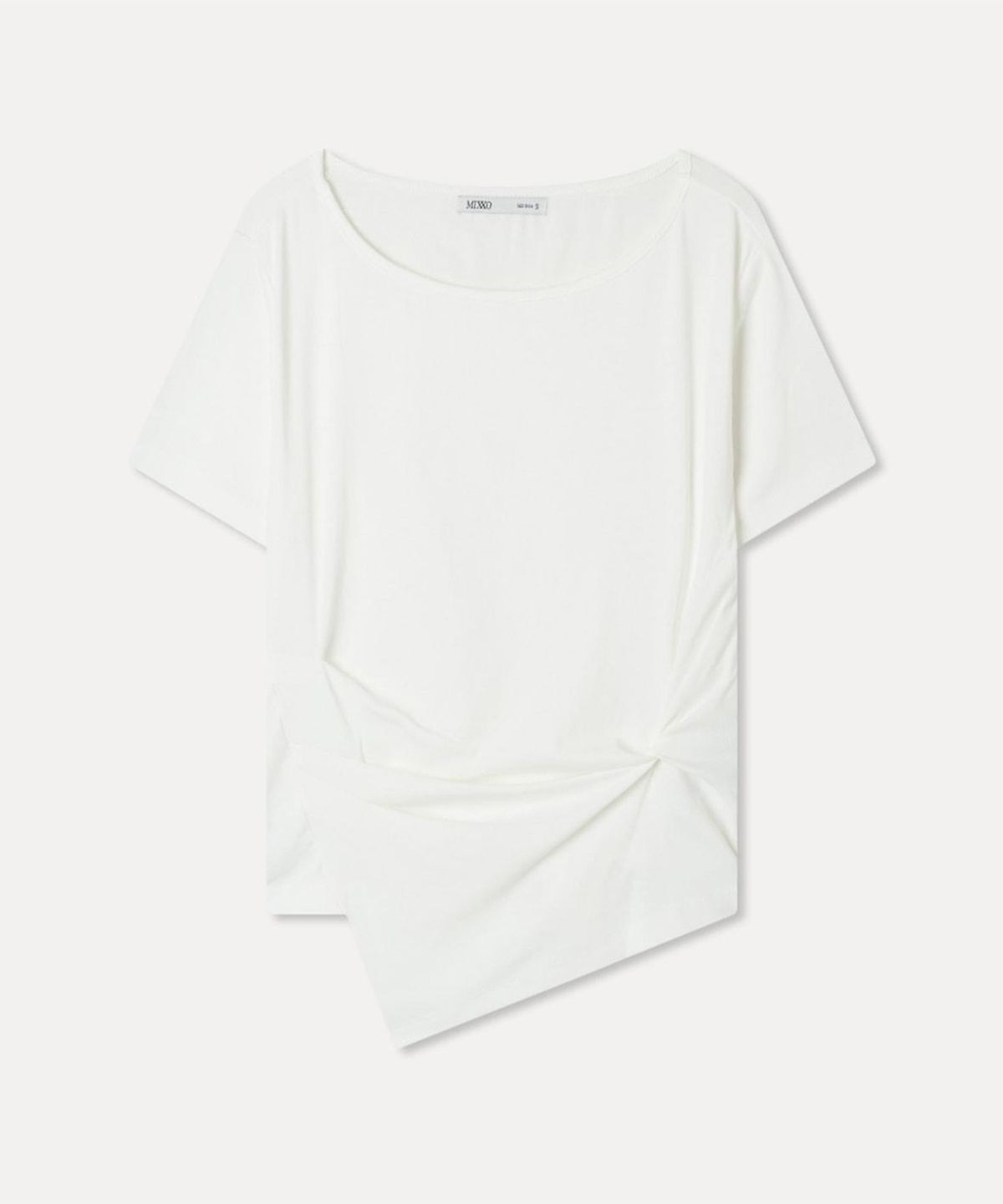 미쏘(MIXXO) 라운드넥 꼬임 티셔츠_MIWHWG91AA