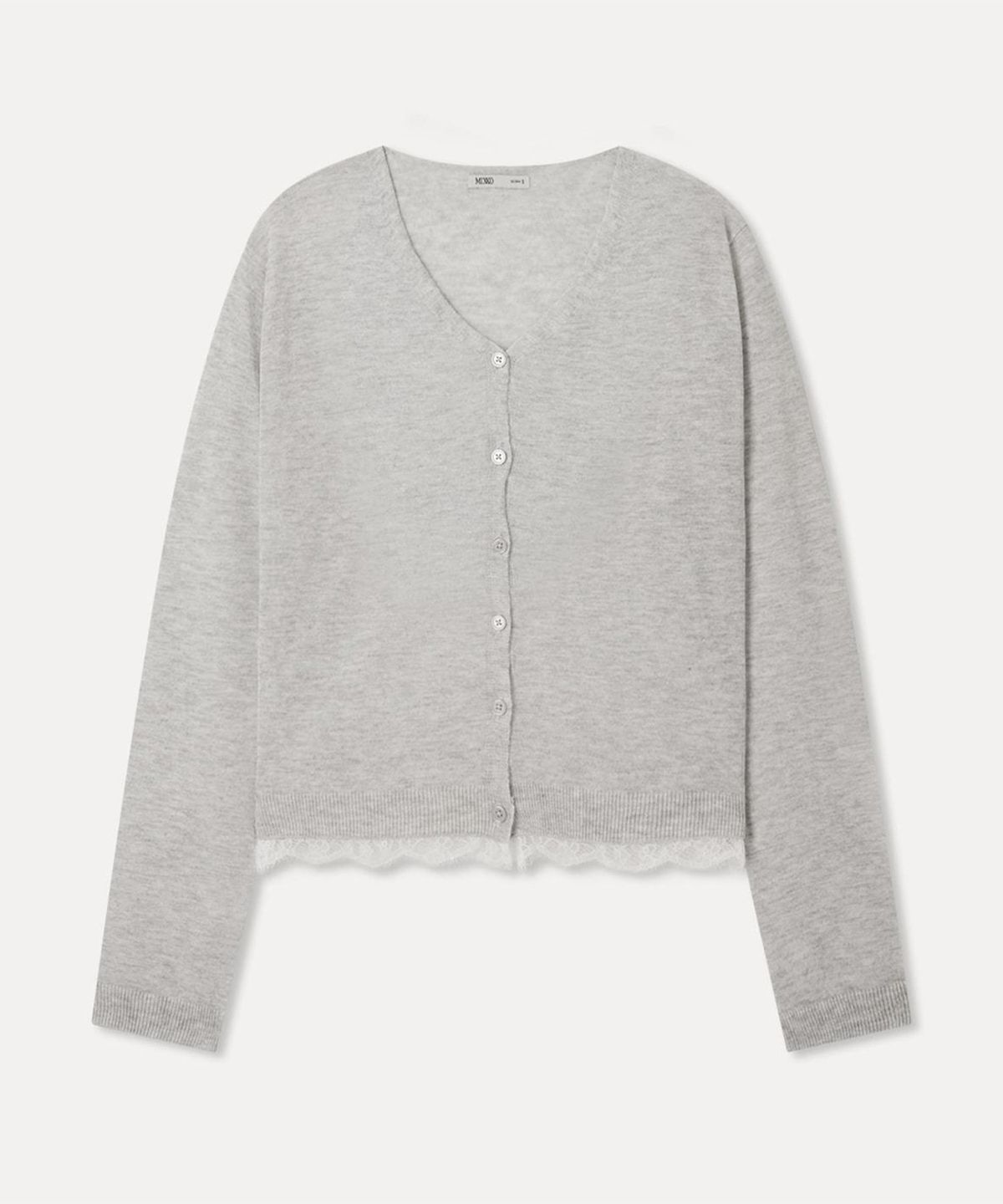 미쏘(MIXXO) 레이스 포인트 시스루 가디건_MIWCKG929T