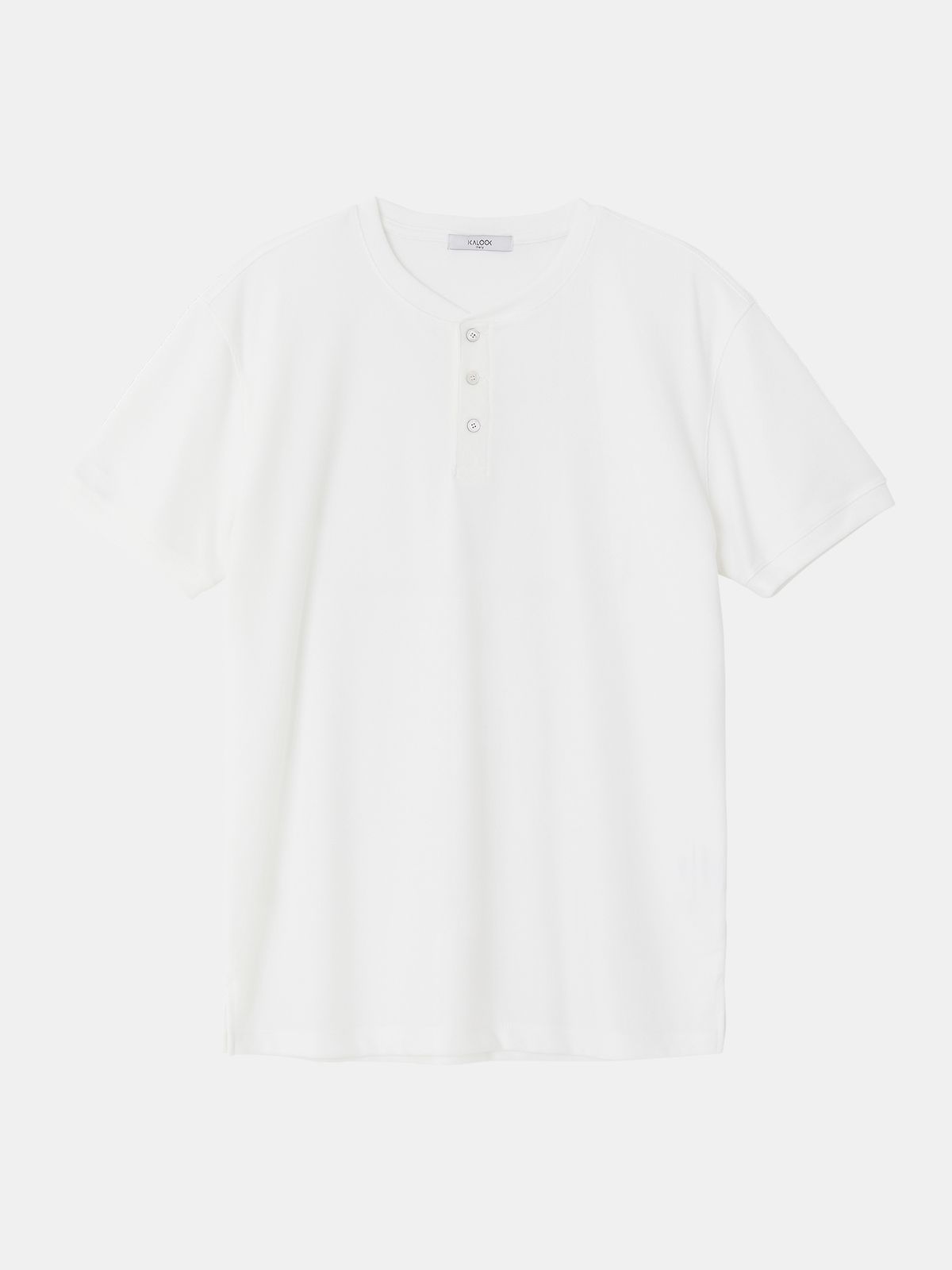 이카룩(IKALOOK) 터치 쿨 베이직 헨리넥 티셔츠 DD1MMST155