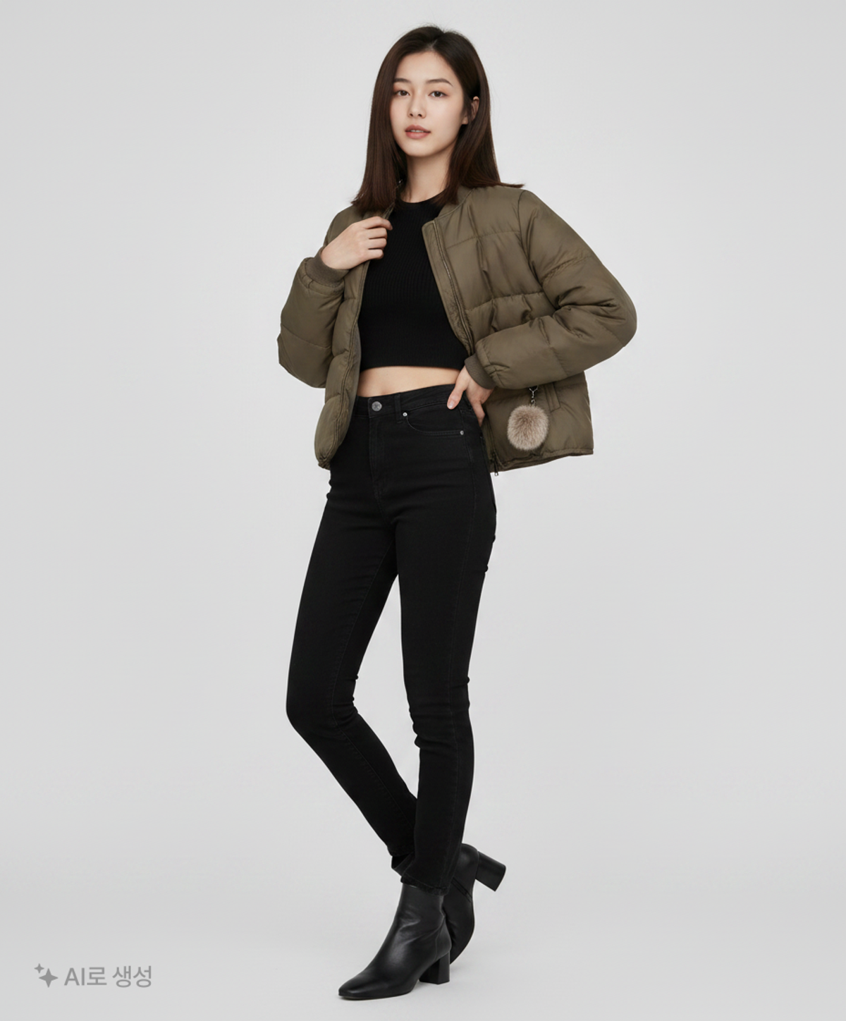 시슬리(SISLEY) 숏 패딩/숏 헤비 아우터 44