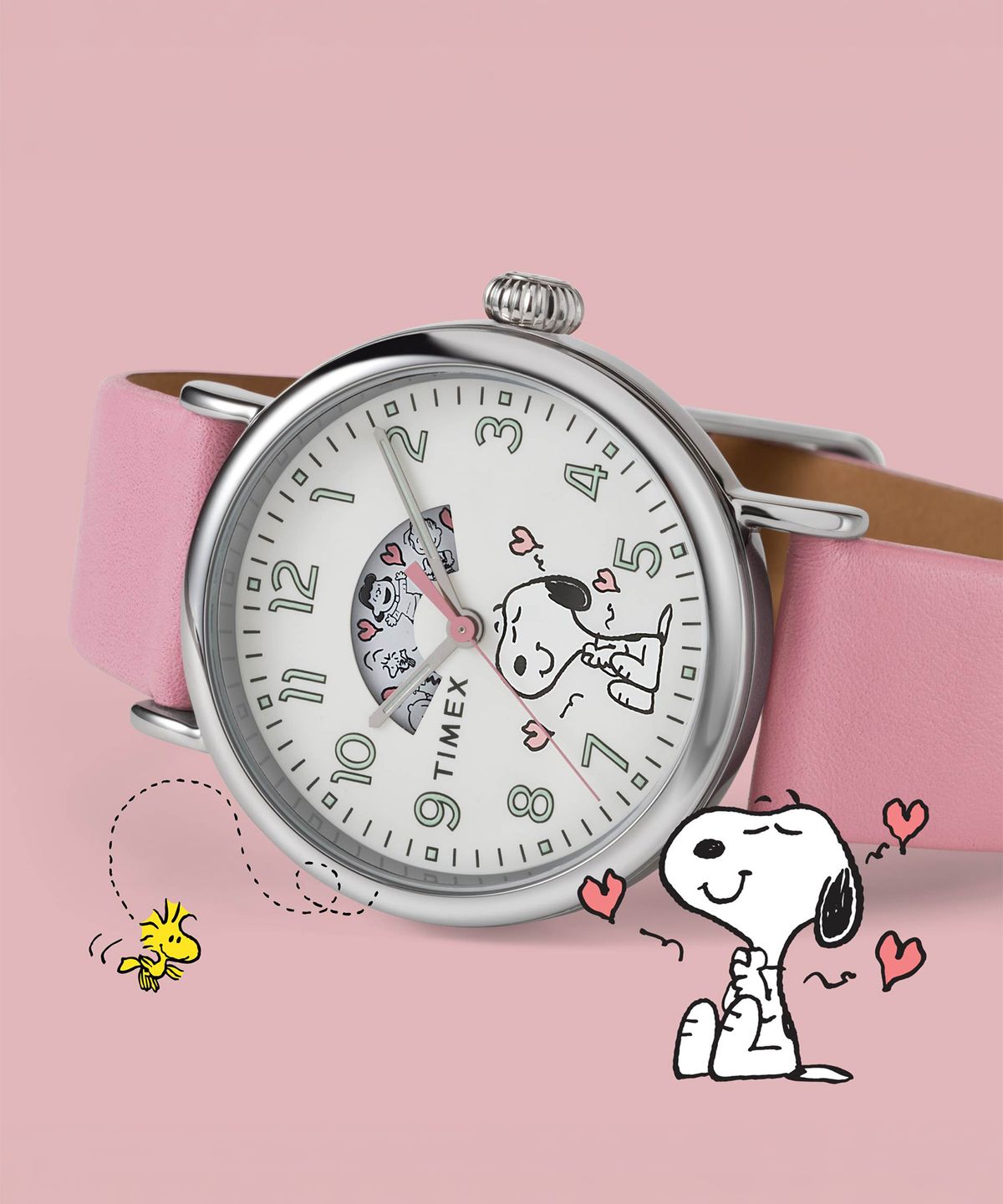 타이맥스(TIMEX) 타이맥스 x 피너츠 스누피 발렌타인 시계선물 40mm