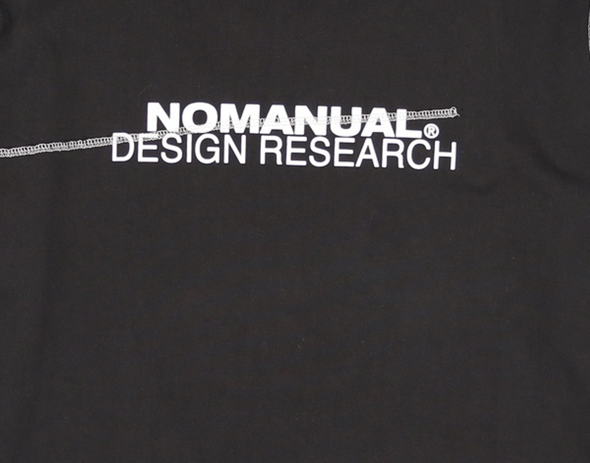 노매뉴얼(NOMANUAL) R.D LONG SLEEVE TEE - BLACK 100