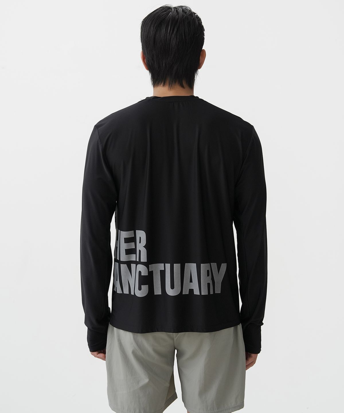 타스 (디아더생츄어리)(TAS (THEATHERSANCTUARY)) 오리진 빅로고 메쉬 긴팔 티셔츠 (블랙)