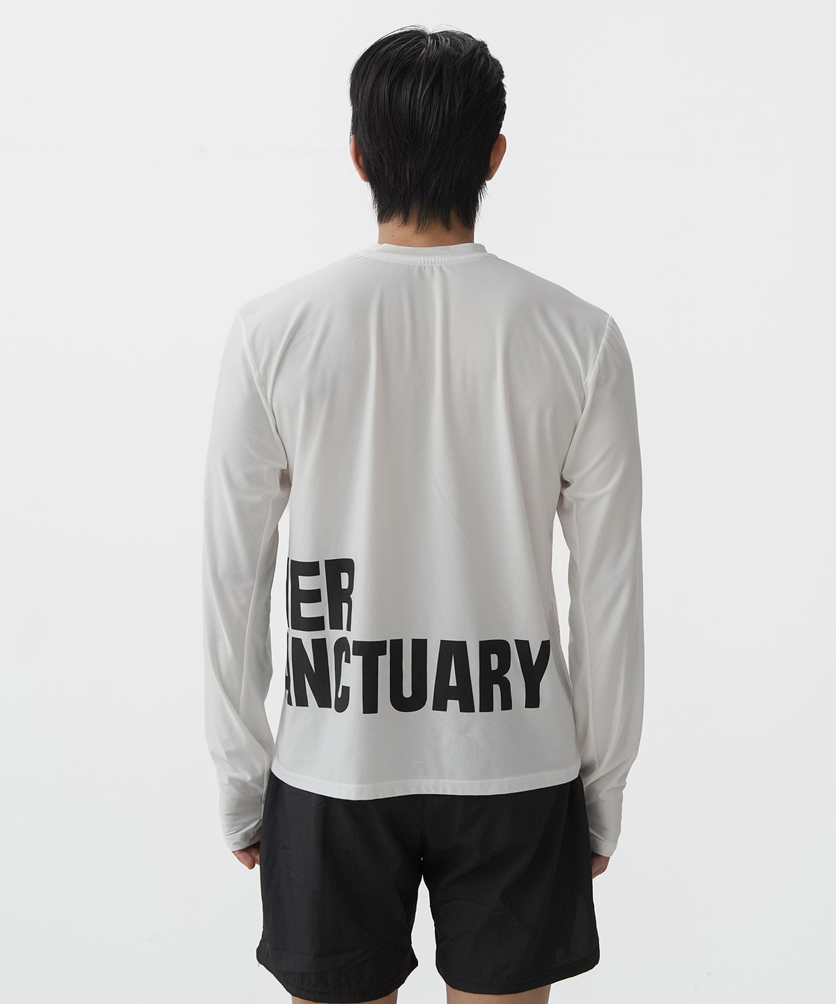 타스 (디아더생츄어리)(TAS (THEATHERSANCTUARY)) 오리진 빅로고 메쉬 긴팔 티셔츠 (화이트)