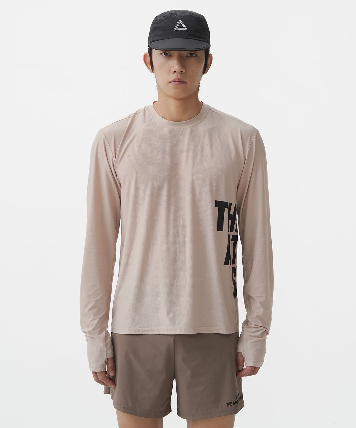 타스 (디아더생츄어리)(TAS (THEATHERSANCTUARY)) 오리진 빅로고 메쉬 긴팔 티셔츠 (베이지)