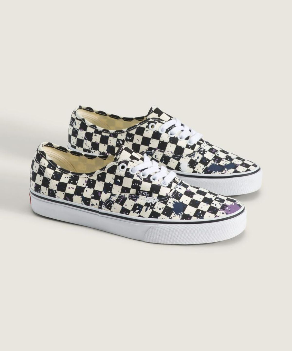 반스(VANS) 어센틱 - 스플래터 체커보드:멀티 / VN000D7YIBW1