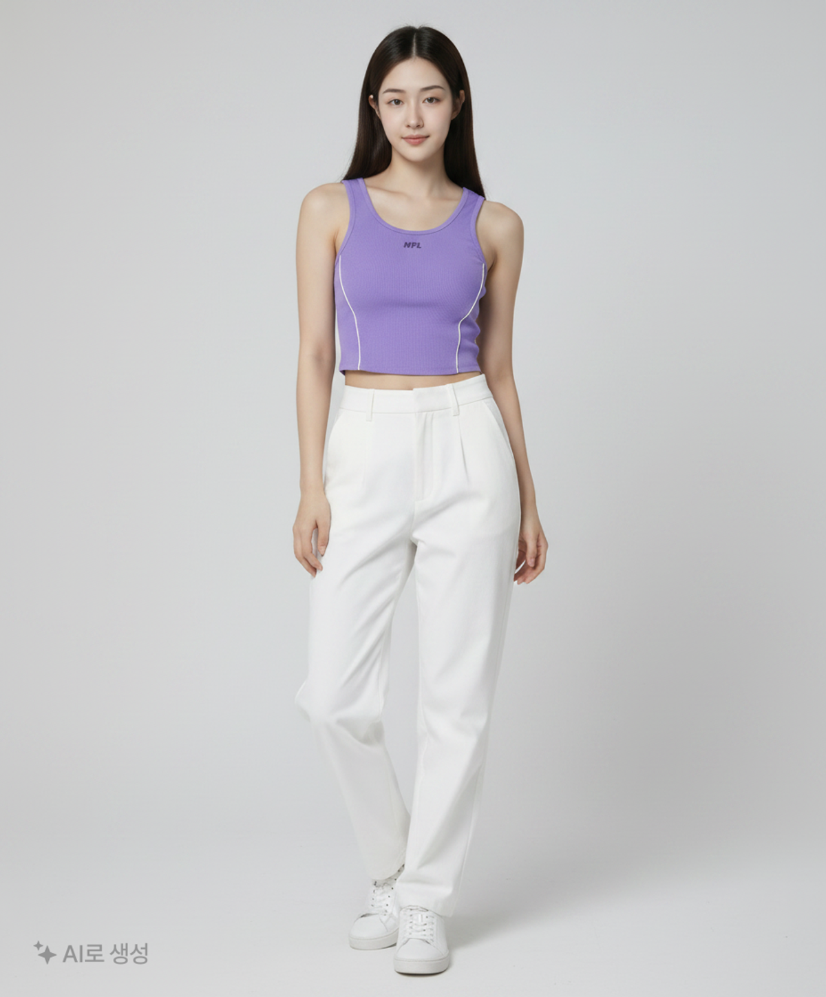 엔에프엘(NFL) F212WSL603 우먼 슬리브리스 탑 PURPLE S