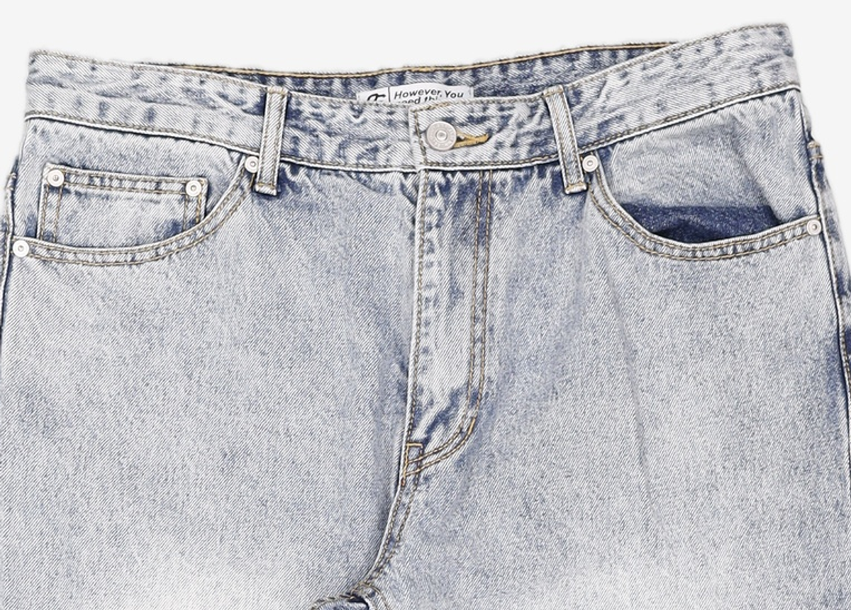86로드(86ROAD) PALE BLUE CHIP / CROP TAPERED 34