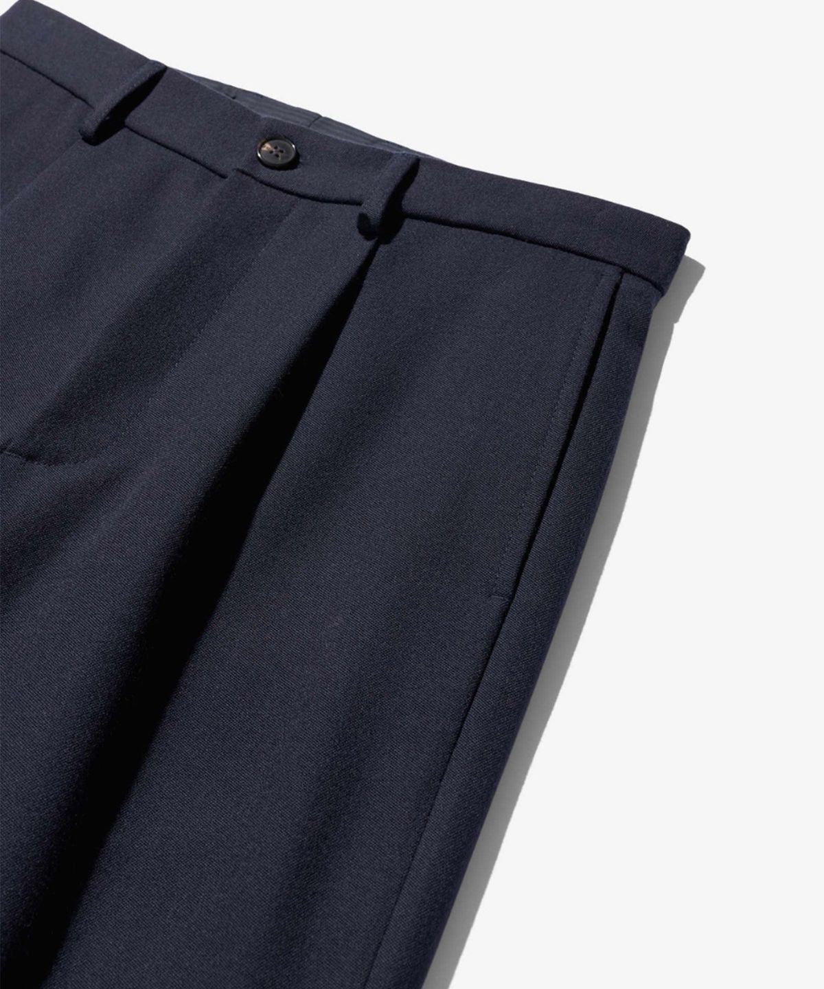 노아(NOAH) (U) 바레시아 울 플리츠 트라우저 네이비 BARATHEA WOOL PLEATED TROUSER NAVY