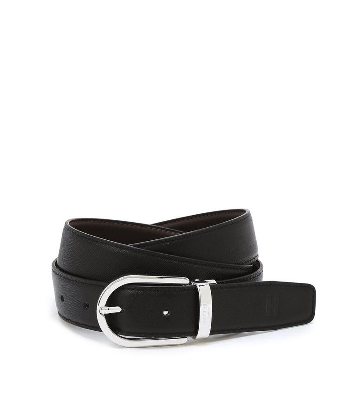헤지스 맨 액세서리(HAZZYS MEN ACC) 블랙 브라운 리버서블 소가죽 남성 비조벨트 3CM HJBE6F301BK
