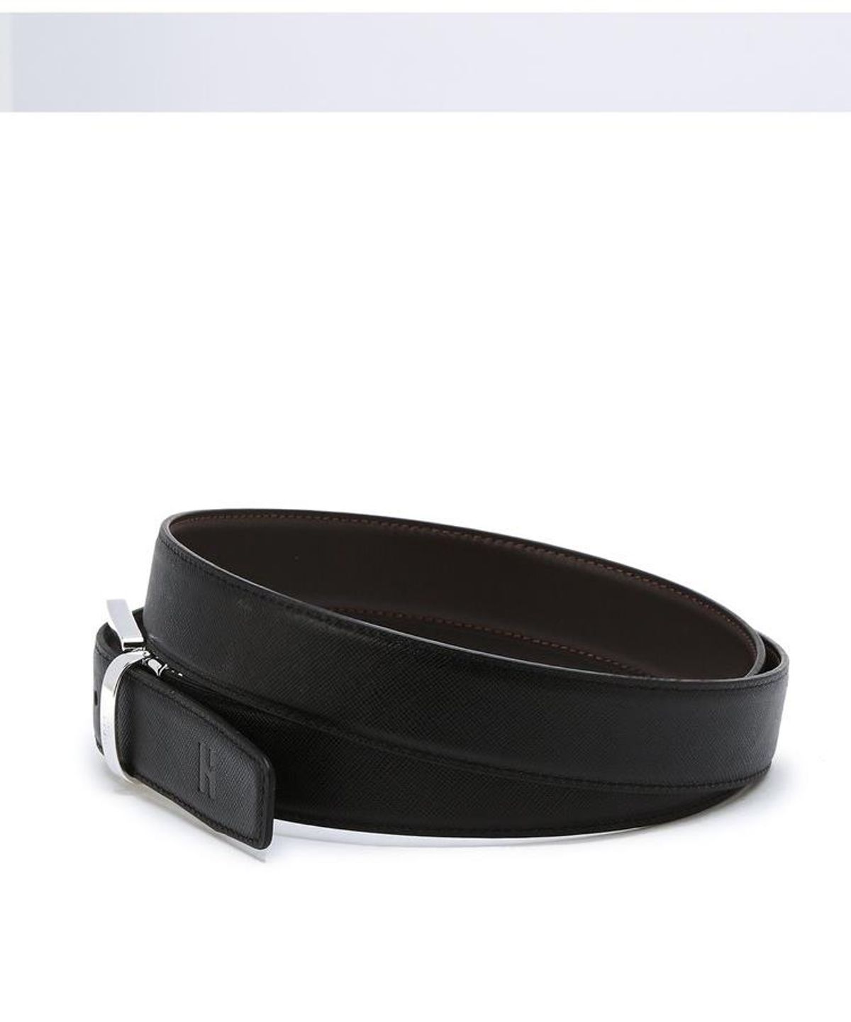 헤지스 맨 액세서리(HAZZYS MEN ACC) 블랙 브라운 리버서블 소가죽 남성 비조벨트 3CM HJBE6F301BK