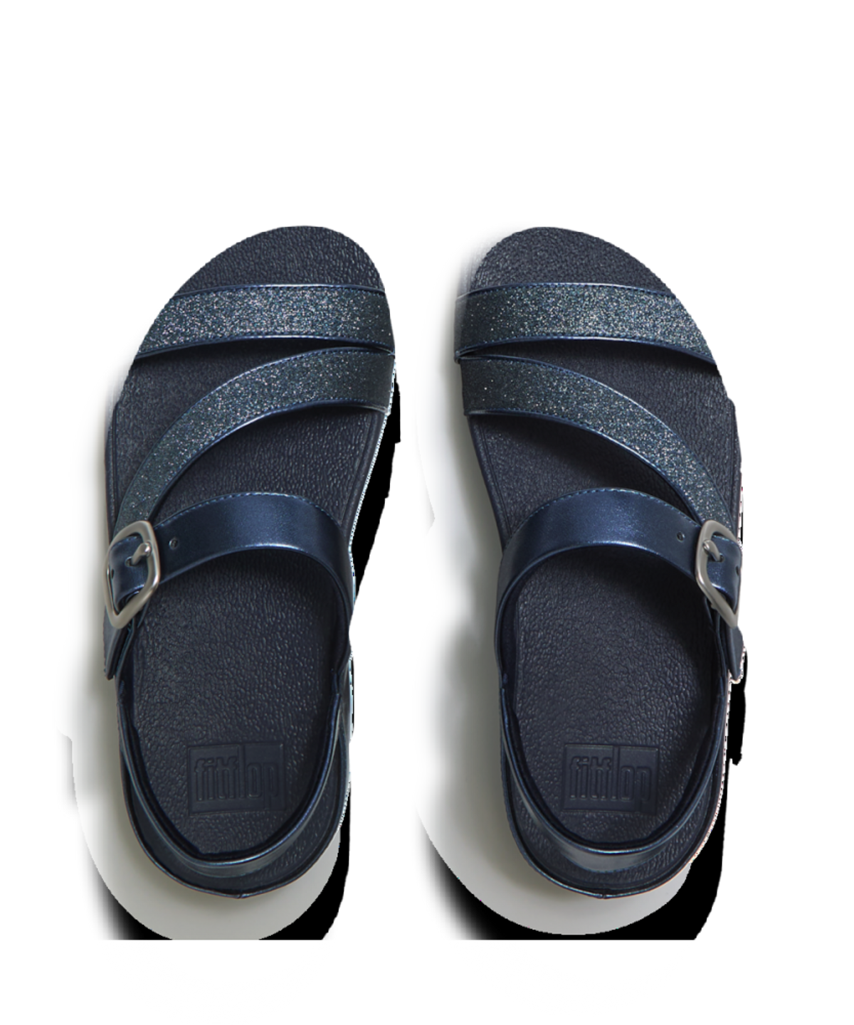 핏플랍(FITFLOP) 여성 스키니 II 글리터 더스트 Z스트랩 샌들  메탈릭 코스믹 블루 (FT63K2S43R)