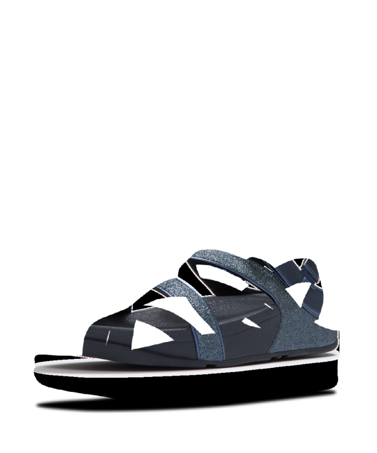 핏플랍(FITFLOP) 여성 스키니 II 글리터 더스트 Z스트랩 샌들  메탈릭 코스믹 블루 (FT63K2S43R)