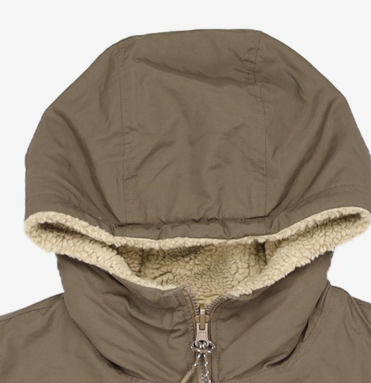 브라운브레스(BROWNBREATH) HOOD BOA FLEECE JACKET - BEIGE M