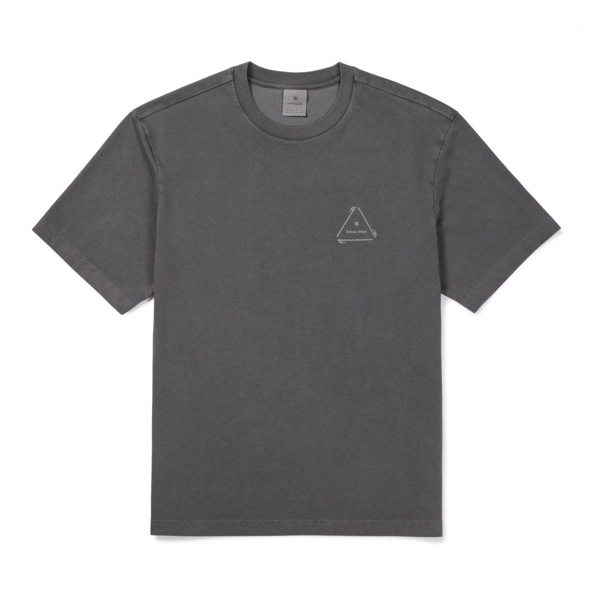 스노우피크 어패럴(SNOWPEAK APPAREL) 피그먼트 다잉 그래픽 반팔 티셔츠 (S26FUFTS66) Charcoal