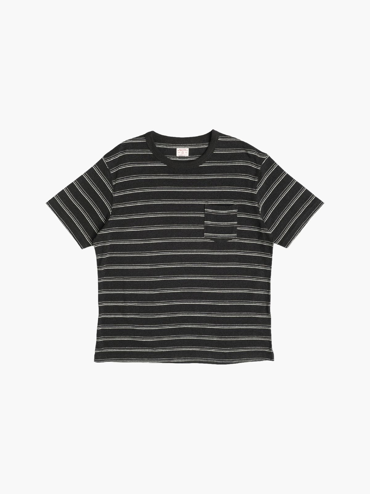 밀리토라(MILITORA) lot. 104H 헴프 스트라이프 포켓 티셔츠