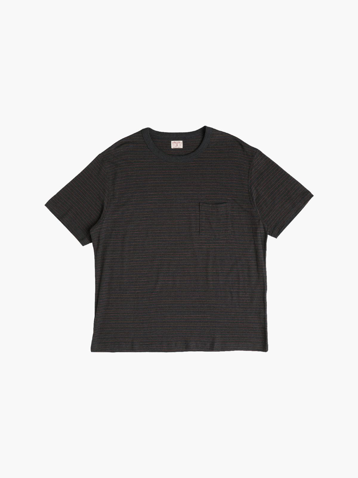 밀리토라(MILITORA) lot. 104H 헴프 스트라이프 포켓 티셔츠