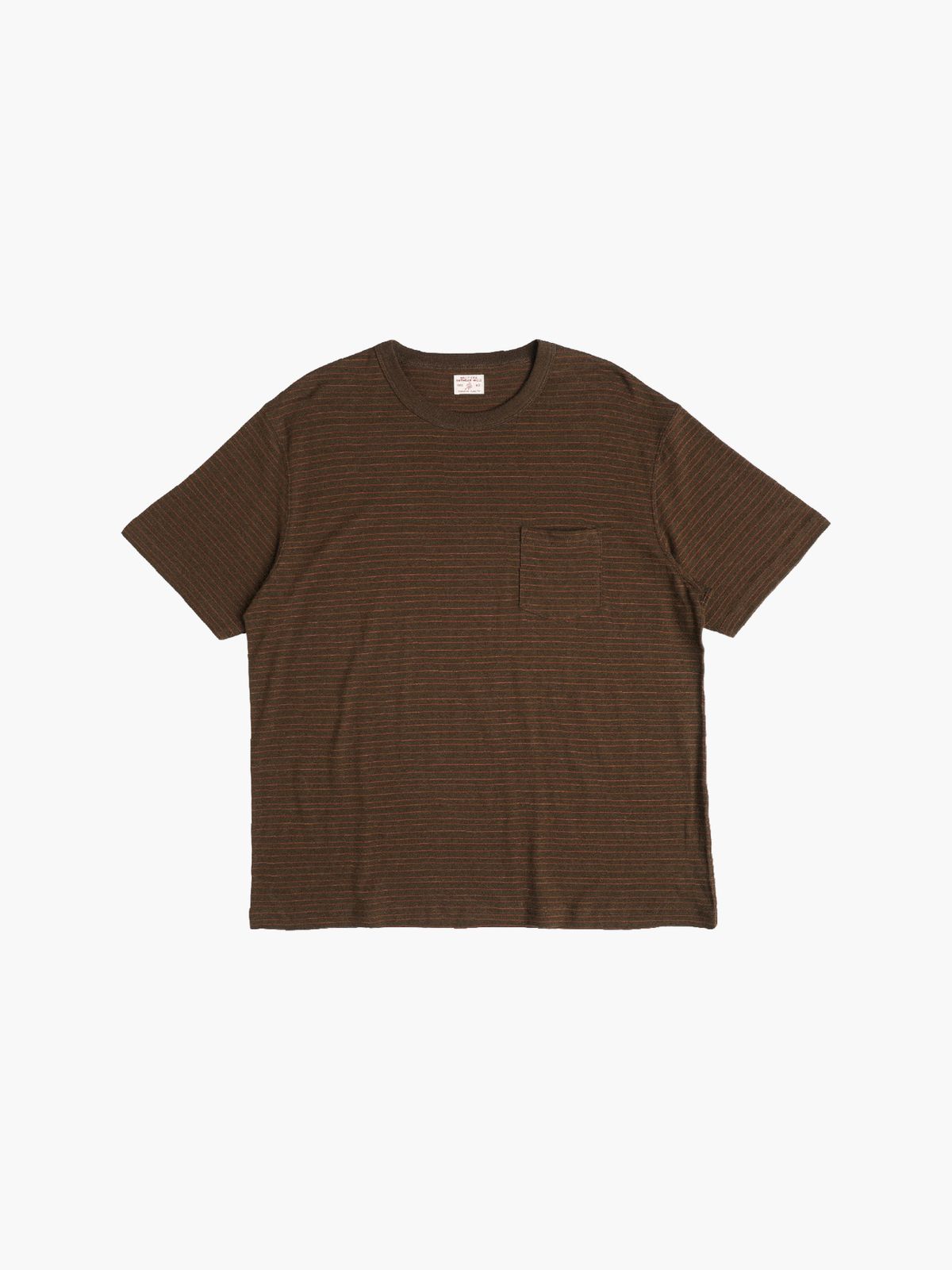 밀리토라(MILITORA) lot. 104H 헴프 스트라이프 포켓 티셔츠