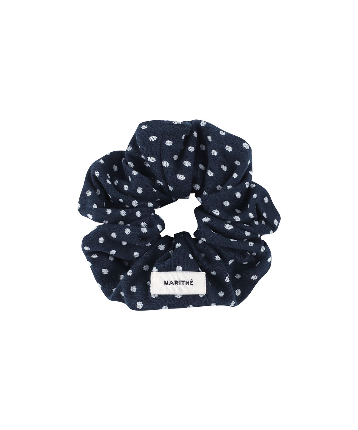 마리떼 프랑소와 저버(MARITHÉ + FRANҪOIS GIRBAUD) W BASIC COTTON SCRUNCHIE navy dot