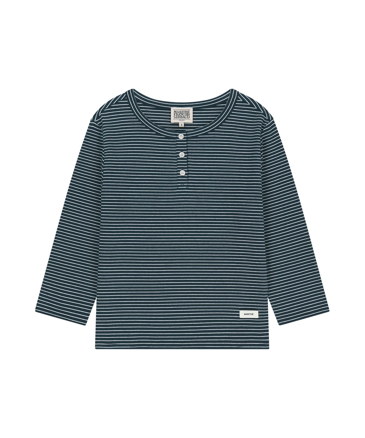 마리떼 프랑소와 저버(MARITHÉ + FRANҪOIS GIRBAUD) W BASIC HENLEY NECK 3/4 SLEEVE navy