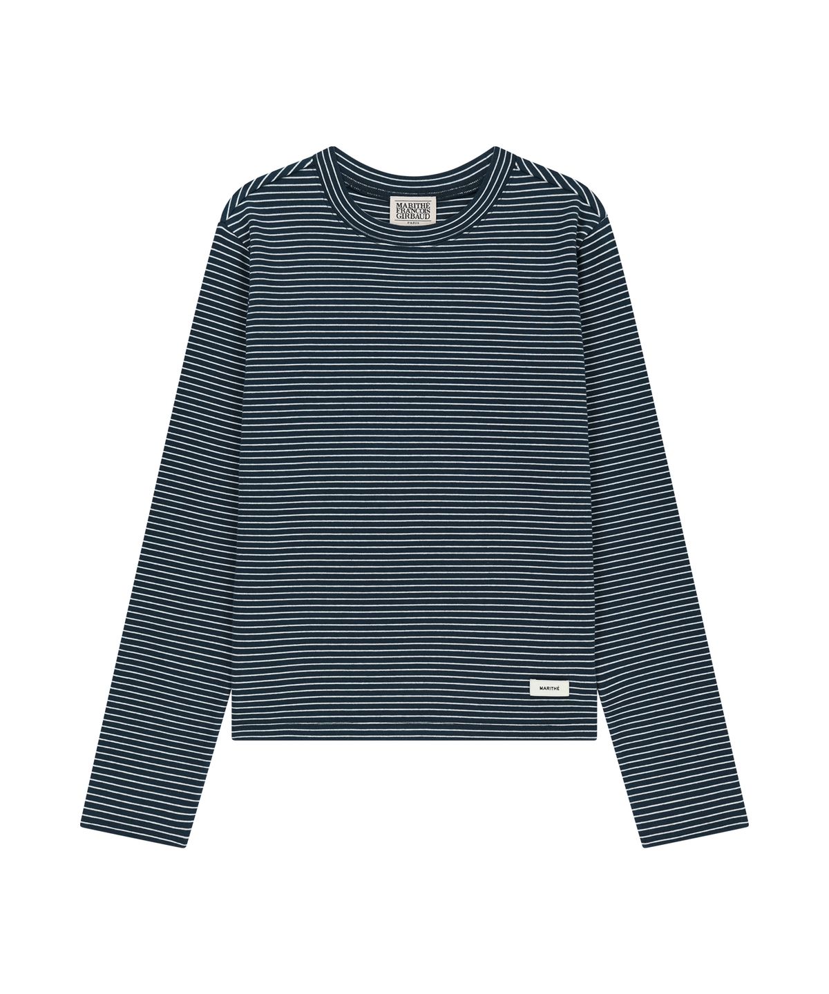 마리떼 프랑소와 저버(MARITHÉ + FRANҪOIS GIRBAUD) W BASIC LONG SLEEVE navy stripe