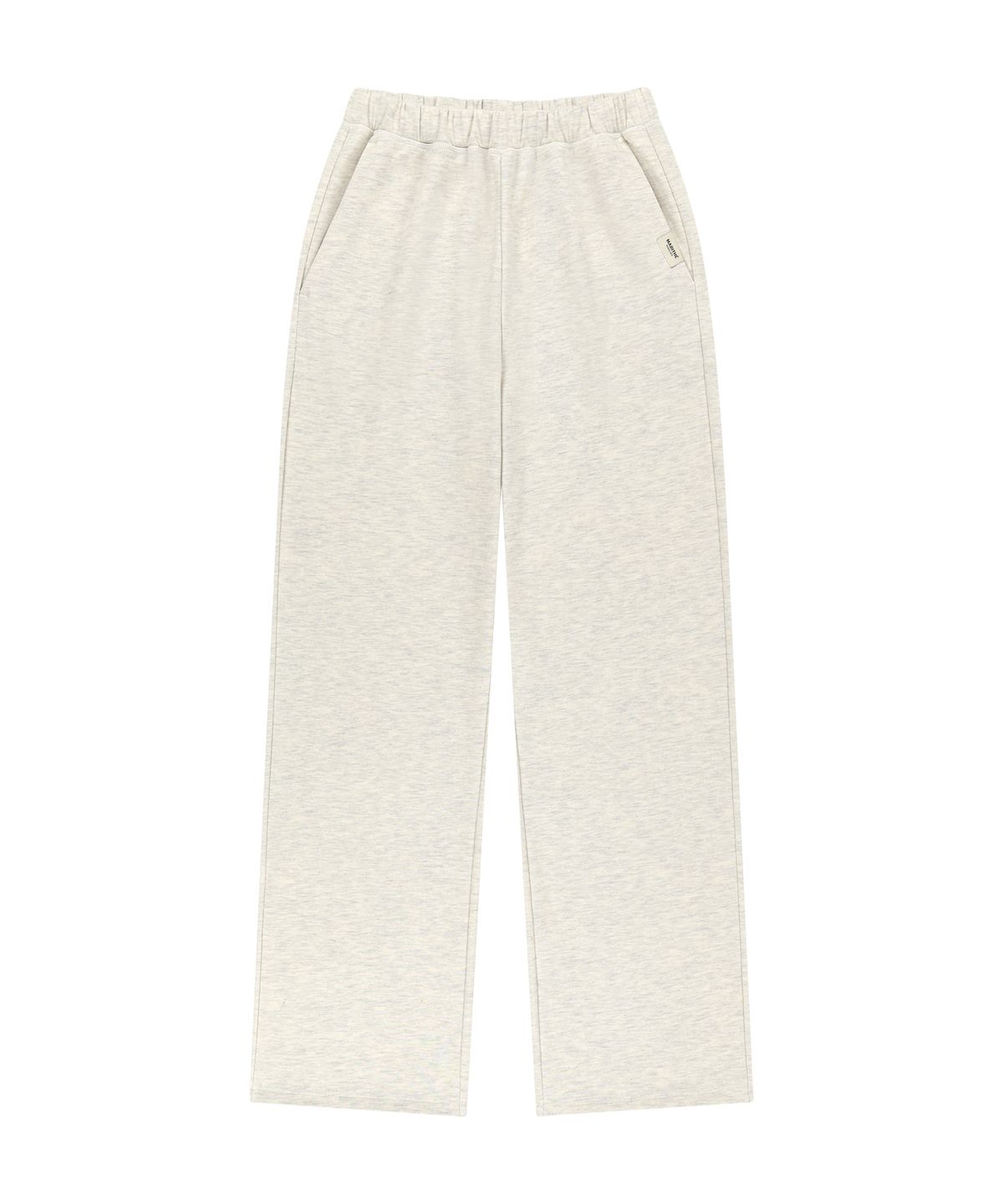 마리떼 프랑소와 저버(MARITHÉ + FRANҪOIS GIRBAUD) W BASIC FOLD-OVER SWEAT PANTS oatmeal