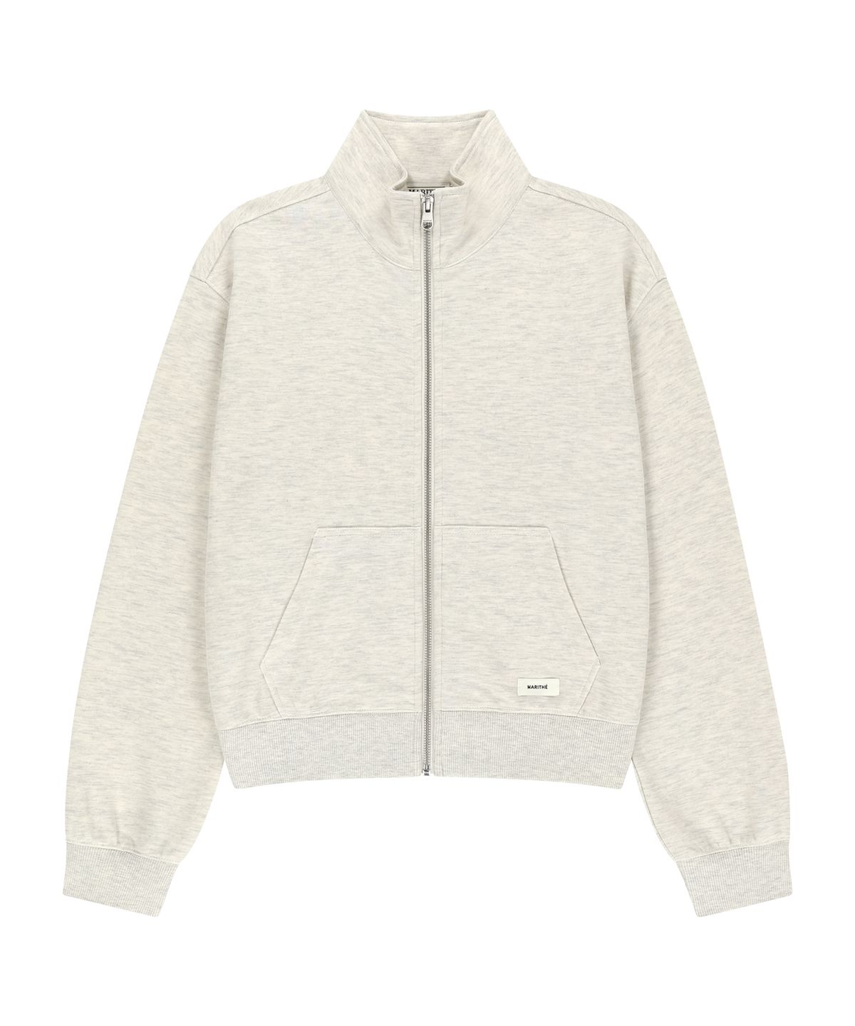 마리떼 프랑소와 저버(MARITHÉ + FRANҪOIS GIRBAUD) W BASIC HIGH NECK ZIPUP oatmeal