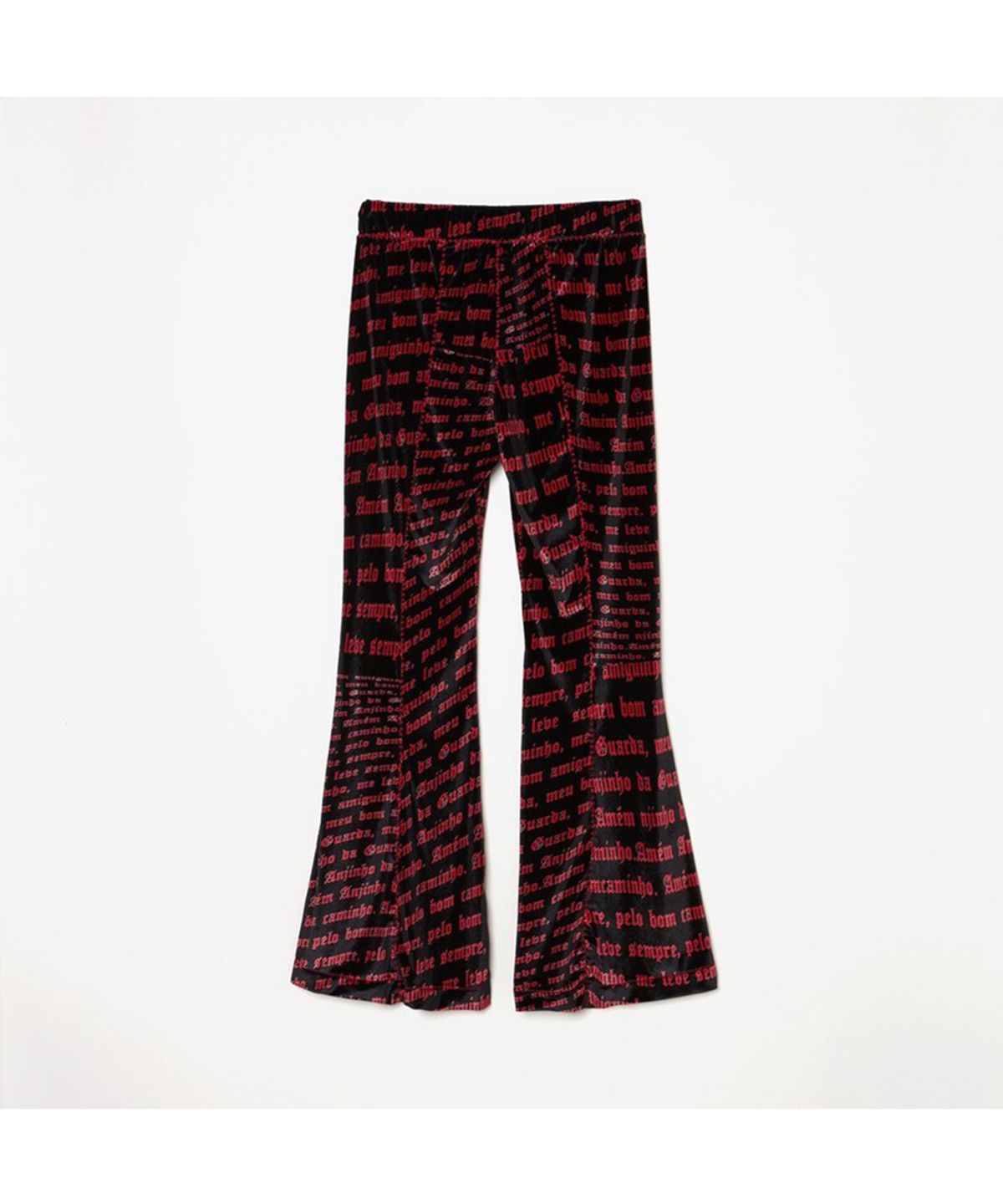 찬스클로딩(CHANCE CLOTHING) VELOUR FLARE PANTS - BLACK