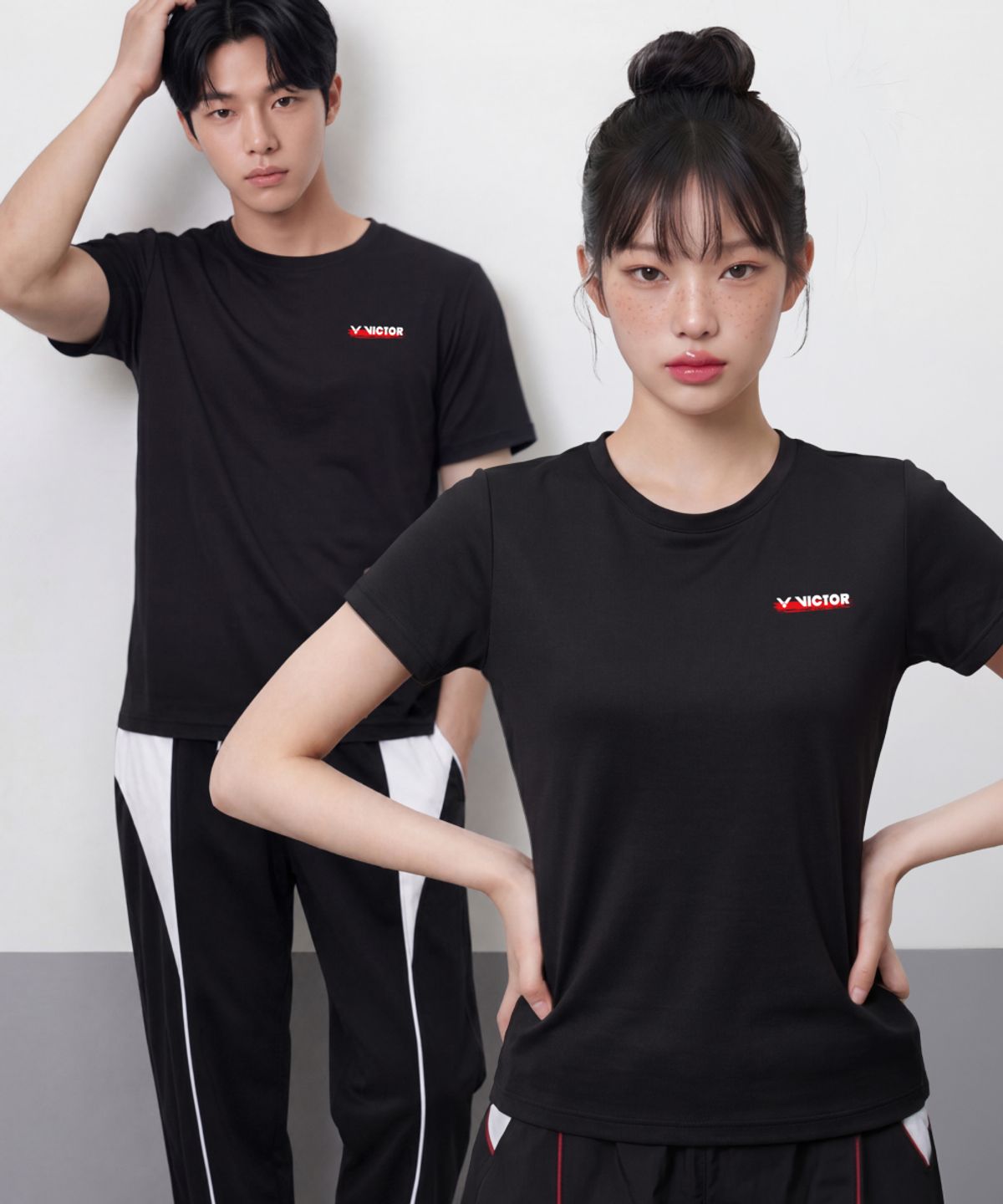 빅터(VICTOR) MATTE MINIMAL 배드민턴 여성 티셔츠 (VTC6CTS002F)