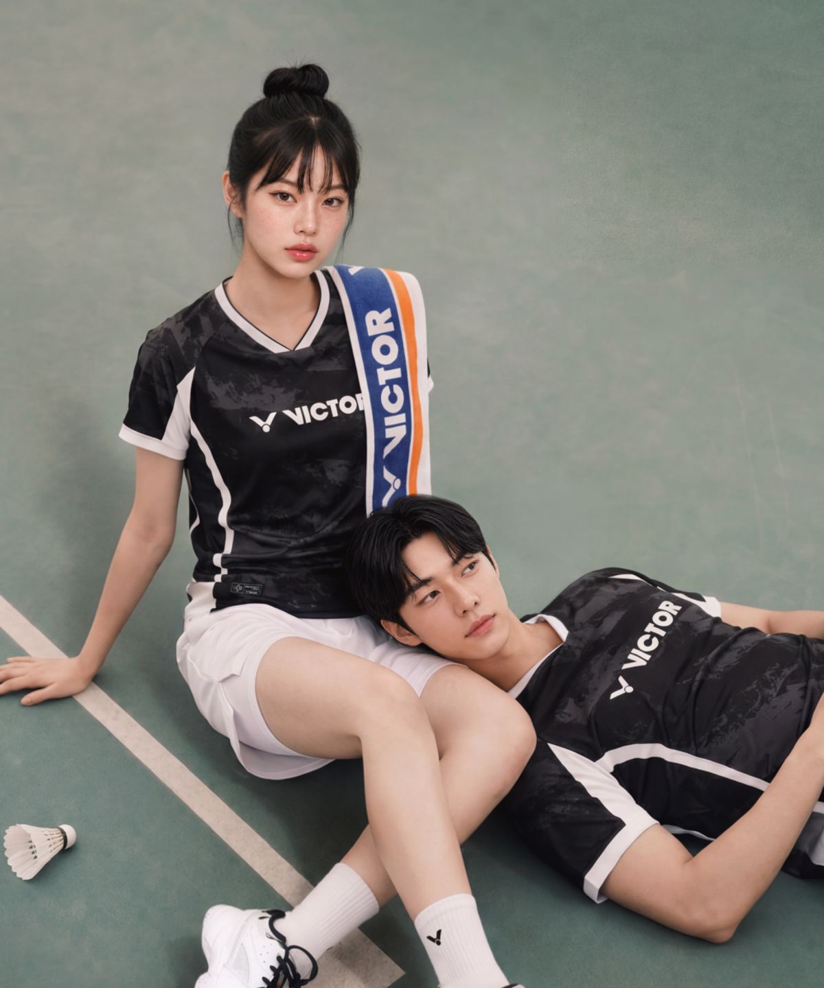 빅터(VICTOR) SAFE LEGGINGS 여성 투인원 반바지 (VTC6CPS002F)